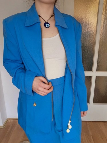 Kostüm blazer rock blau - blazer,